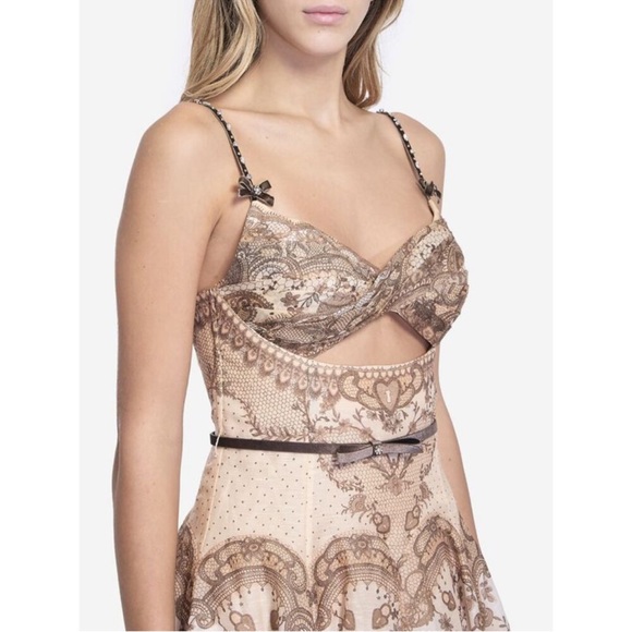 Zimmermann Crush Twist Front Midi Dress - Picture 3 of 15